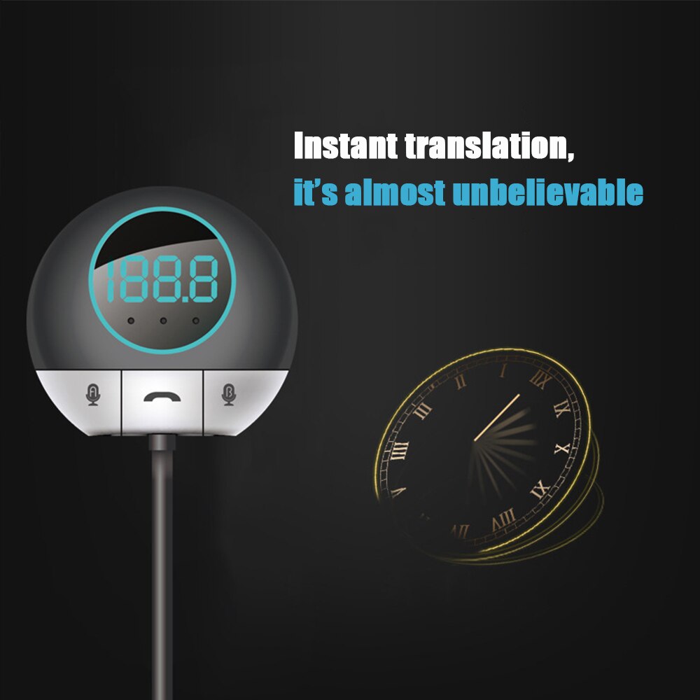 Smart Translator Bluetooth Car Translator Intelligent Voice Translation Machine 38 Language Translation Support multi-languages