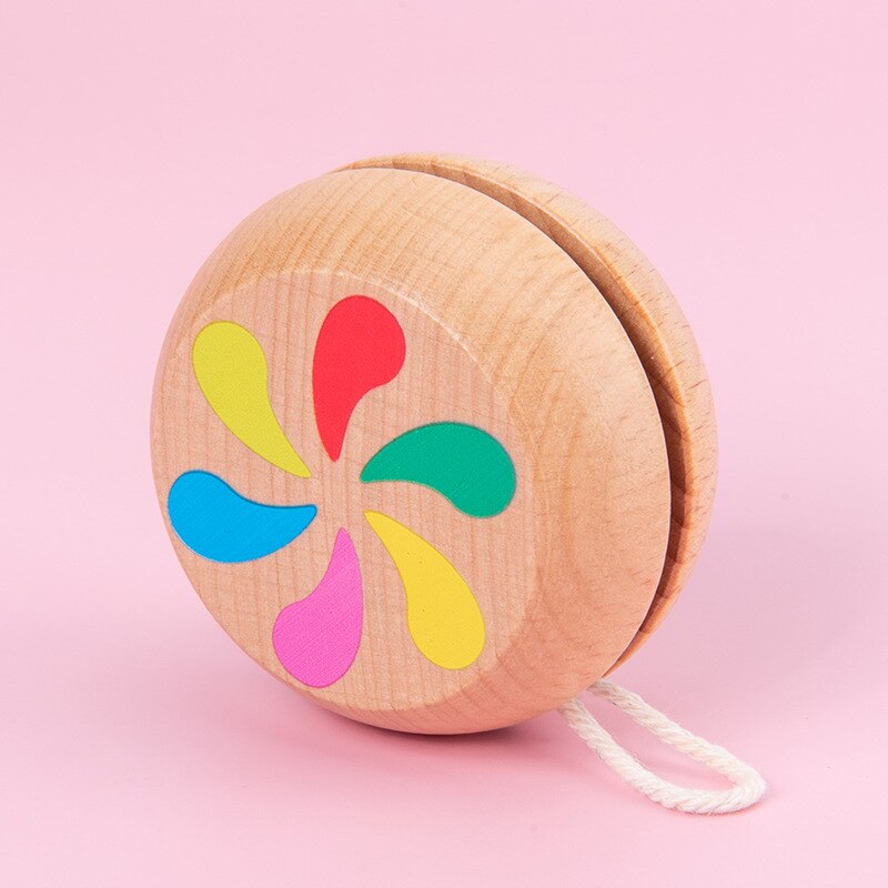 Kinder Yo-Yo Mädchen Jungen Farbe Nette Holz Yo-Yo Spielzeug Für Kindergarten Verschiedene Muster Von Yo-Yo Mecanum Rad Spielzeug: 7