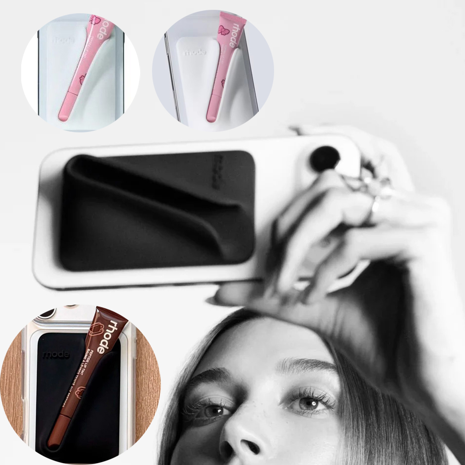Rho Magnetische SNAP-ON LIP CASE met MagSafe hoesje voor iPhone 17 Air 16 15 14 13 12 11 Pro Max Lipglosshouder Telefoonhoesjes