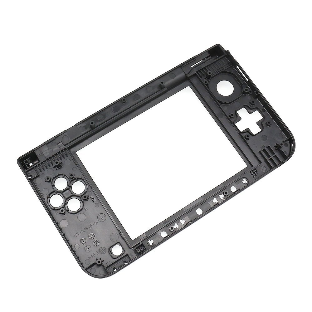 Bisagra de repuesto para Nintendo 3DS XL, carcasa media con tapa de joystick, color negro, nueva versión de