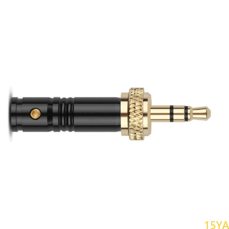 15ya 3.5mm stereo vergrendelbare audiostekkers met vergulde connector voor luidsprekers en versterkers, veelgebruikt