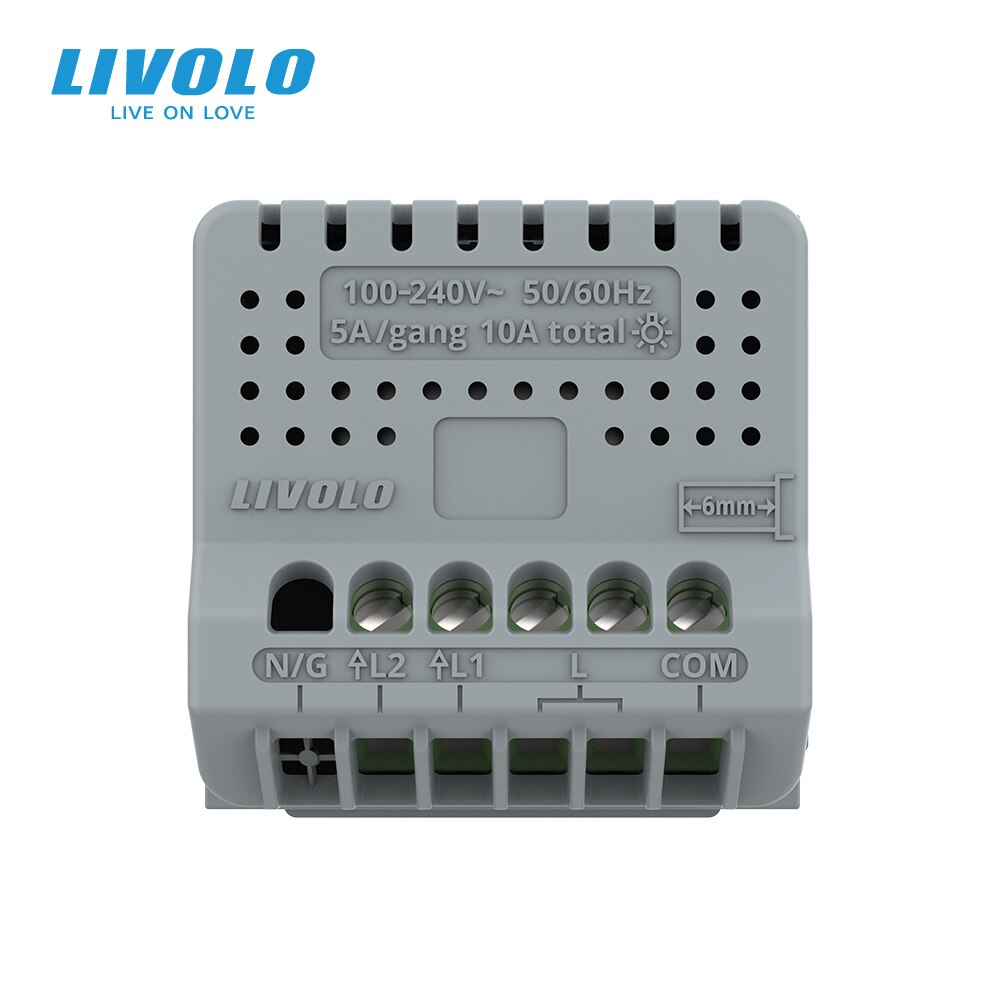 LIVOLO-Base de pantalla táctil de 2 vías, interruptor cruzado, accesorios de bricolaje, sin placa y Panel, para reemplazo, productos de bricolaje