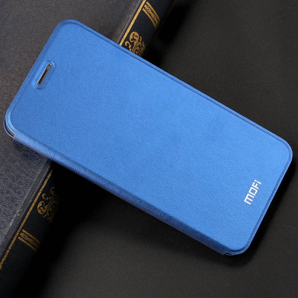 MOFi for Redmi Note 8 Cover Case for Redmi Note 8 Pro Cover for Xiaomi Note8 8pro Xiomi Housing TPU PU Leather Book Stand Folio: for Redmi Note 8 / Blue / Case Only