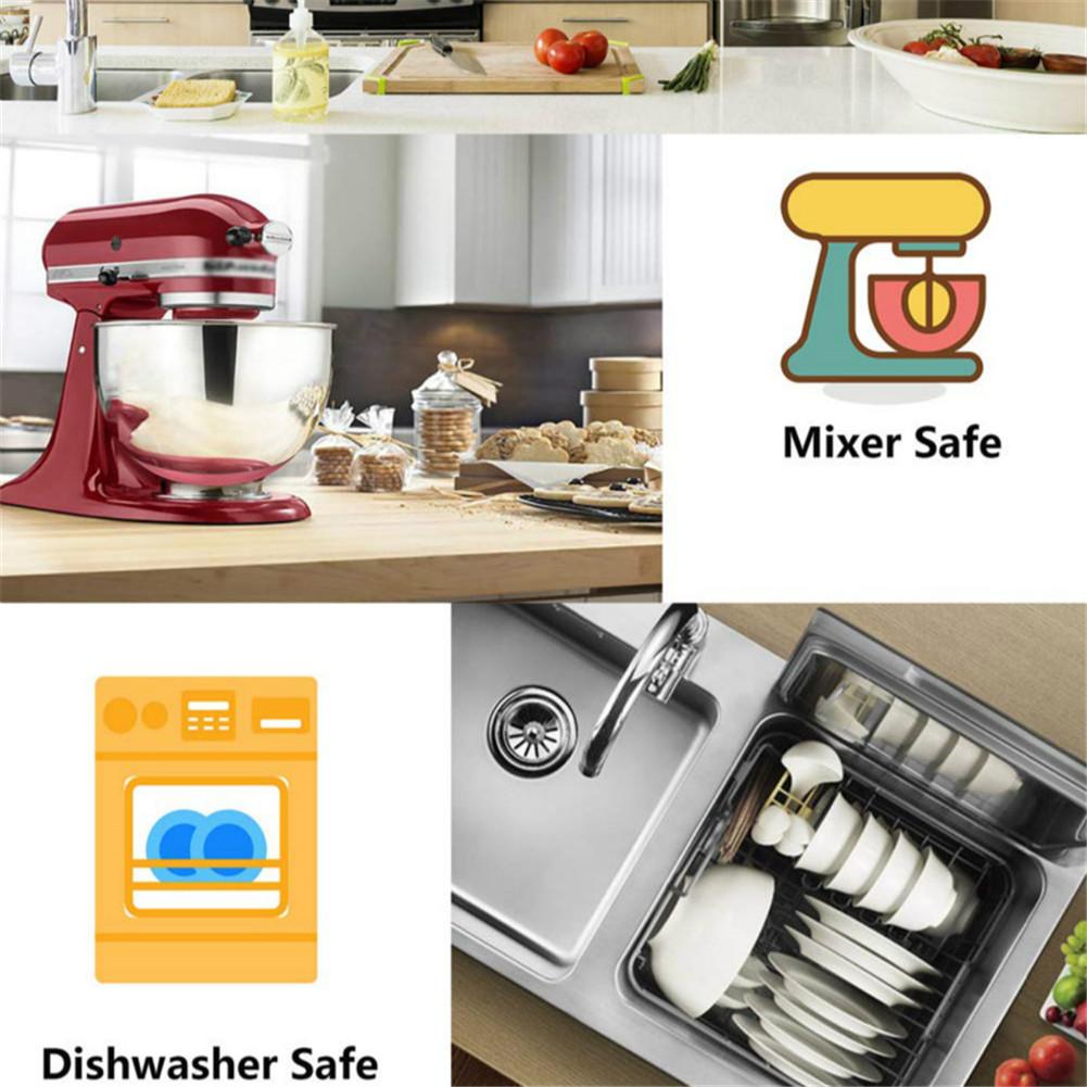 Stainless Steel Mixing Bowls Set Whisking Mixing Bowls With Lid Non Slip Silicone Bottom Salad Basin For Salad Cooking Baking