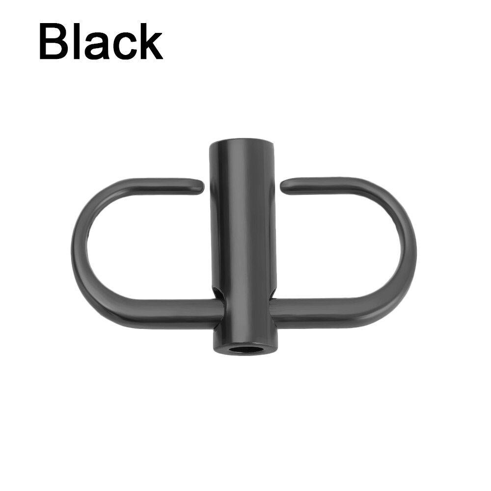Verstelbare Metalen Gesp Clip Handtas Keten Riem Lengte Verkorten Zak Schroef Positionering Aanpassing Gesp Accessoires Outdoor Tool: Black