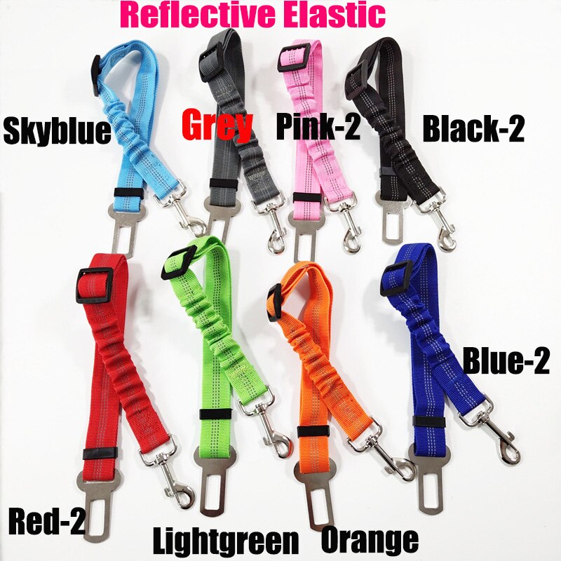 Huisdier Producten Universele Praktische Kat Hond Veiligheid Verstelbare Autogordel Harness Leash Puppy Seat-Riem Reizen Clip Strap leads: light green
