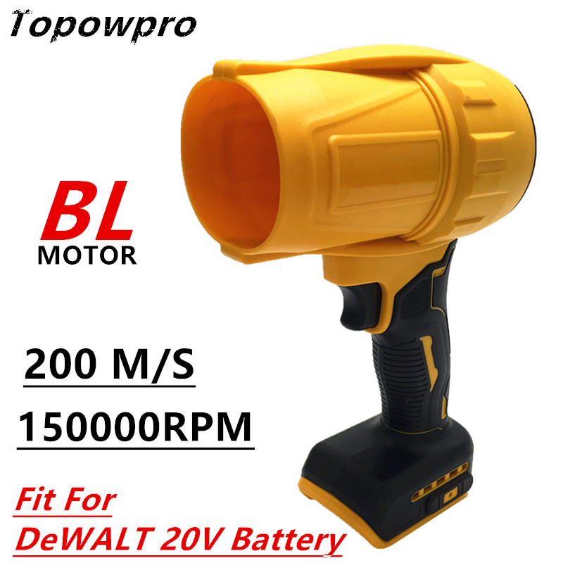 200 M/S Elektrische Luchtblazer Draadloze Borstelloze Turbo Blowers Gewelddadige Fan Hoge Snelheid Power Tools Fit Voor DeWALT 20V batterij