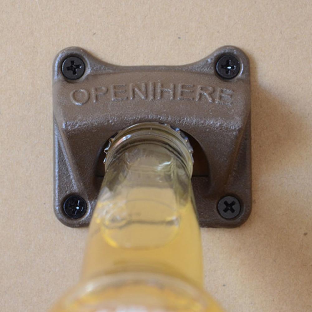 Vintage Gietijzeren Wandmontage Wijn Bier Soda Bottle Cap Opener Bar Accessoires