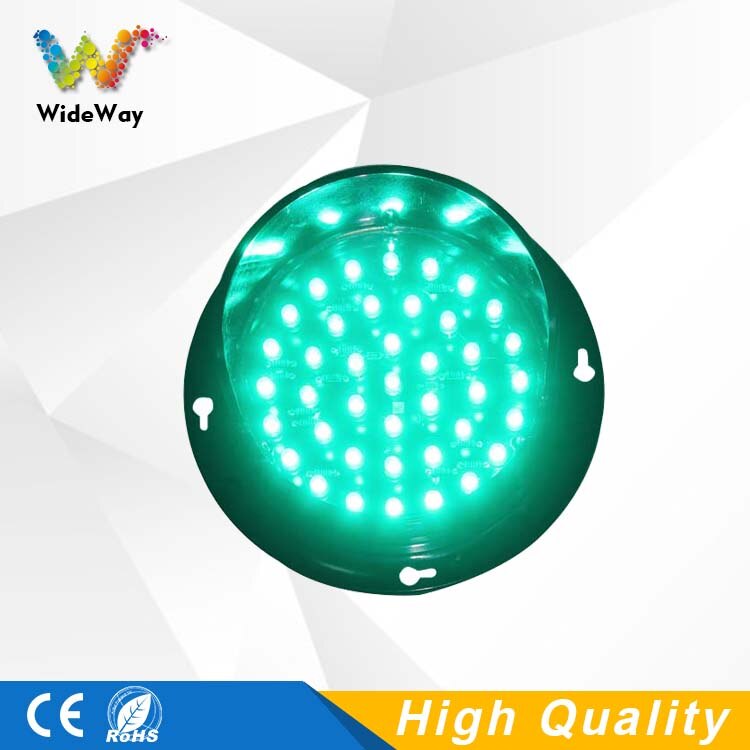 Luz de señal LED verde de alto brillo, foco de tráfico de 100mm, 12V CC, precio de , oferta