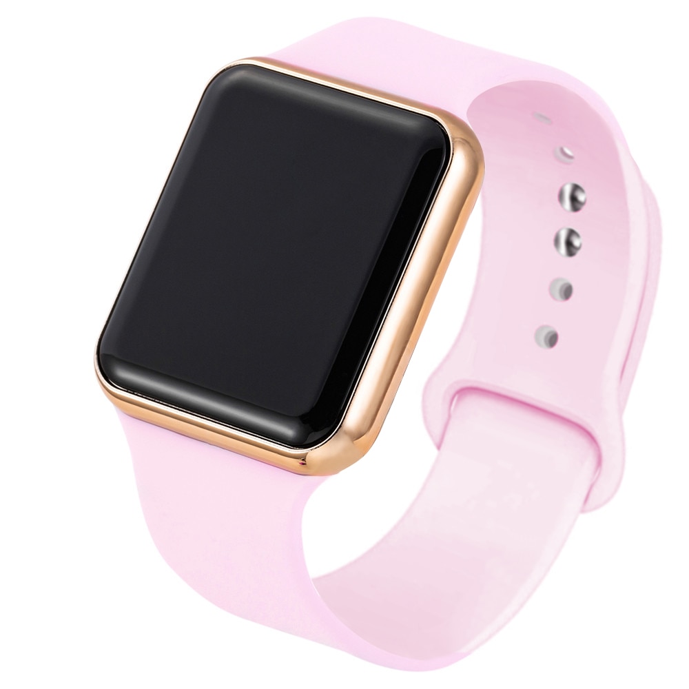 Siliconen Led Display Digitale Sport Horloges Vrouwen Sport Mode Roze Goud Dames Eenvoudige Klok Mannen Relogio Masculino Reloj Mujer