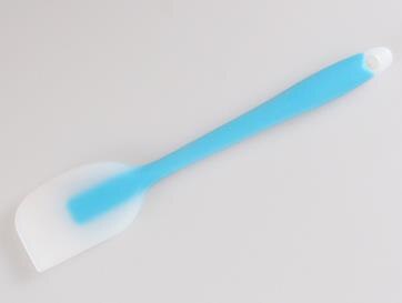 Küchenspatel aus durchscheinendem silikon zum kochen, teigabkratzen, sahnestreichen, hitzebeständig, backutensilien, kuchenpinsel: Blau
