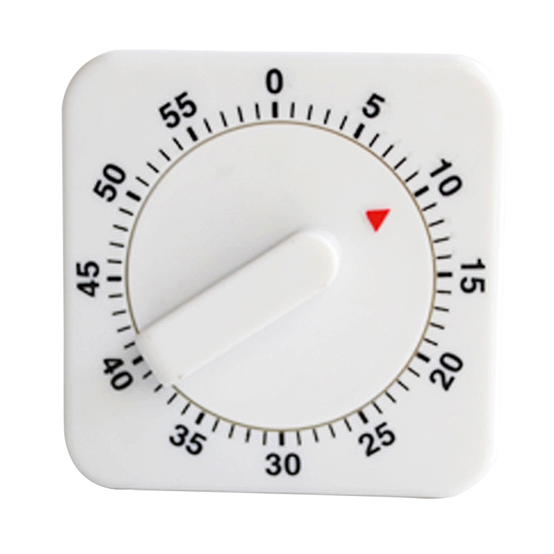 60 Minutes Square Mechanical Timer Switch Suitable For Timing Control Kitchen Timer Reminder Countdown Kitchenware Supplies P20