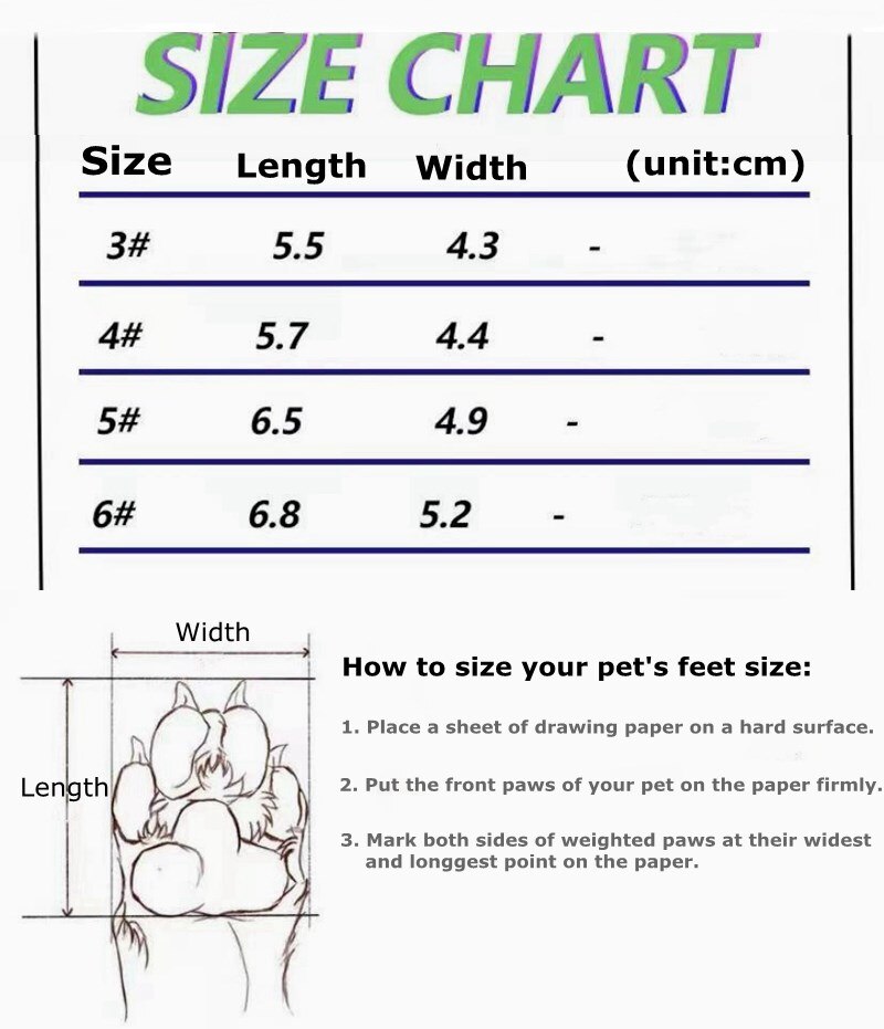 Pet Dog Shoes Winter Warm Shoe Anti-slip Pets Soles Waterproof Dog Boots Perfect for Small Medium Dogs FZS01