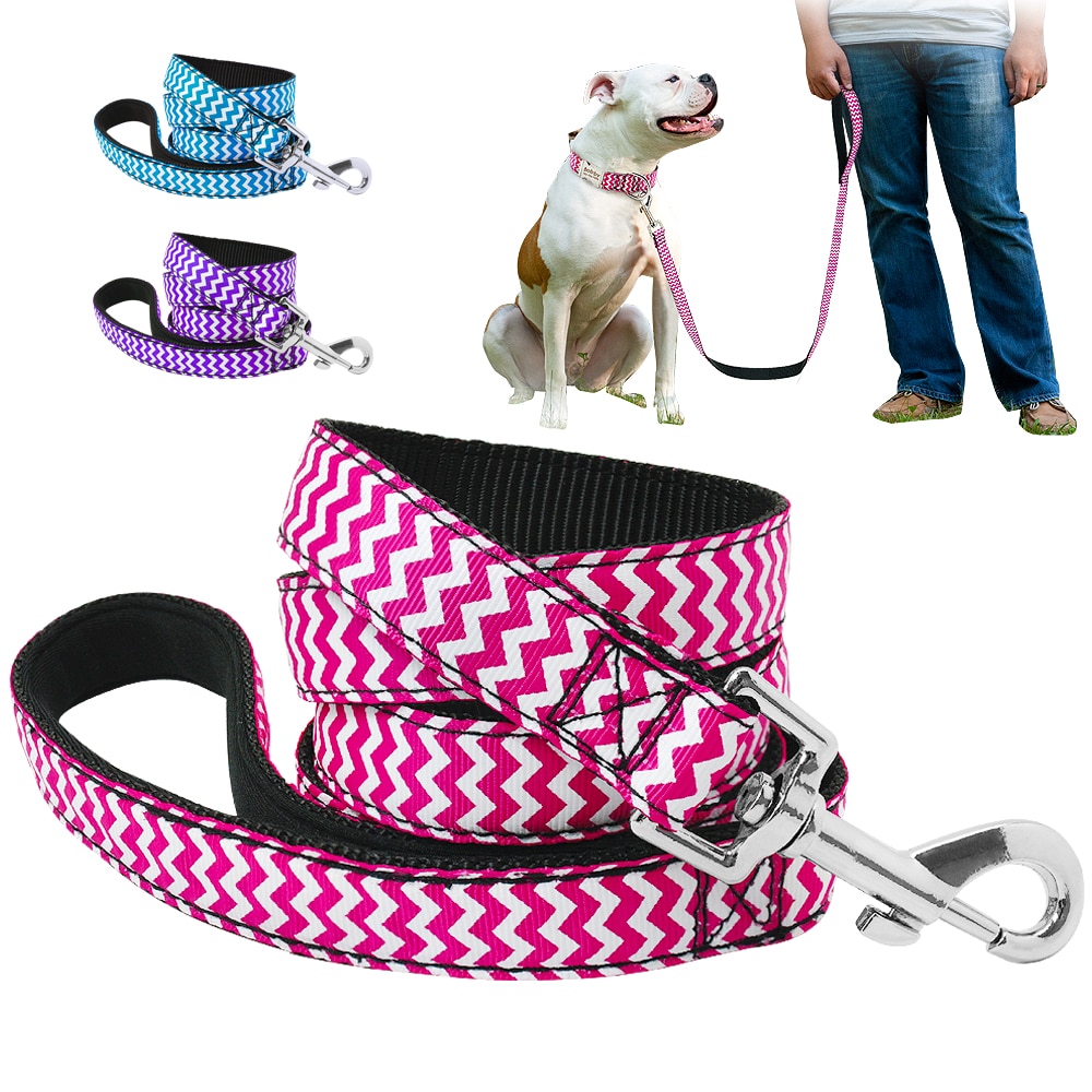 120cm hunde gående løbesnor nylonpolstret hundesnor til små mellemstore hundesnore