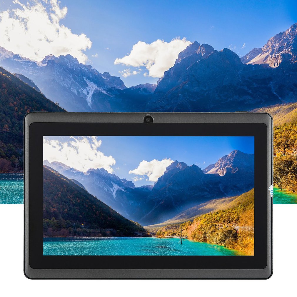 Portable Size Tablet 7 inch Tablet for Allwinner A33 Tablet PC 512MB+ 4GB for Android 4.4 Quad Core Q88 Kids PAD