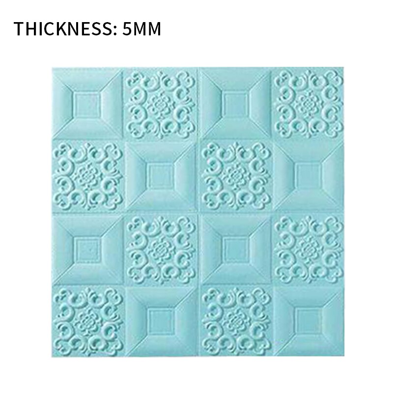 self-adhesive3D ceiling wall stickers Roof ceiling decorative stickers for living room bedroom TV background foam wallpaper: bule5