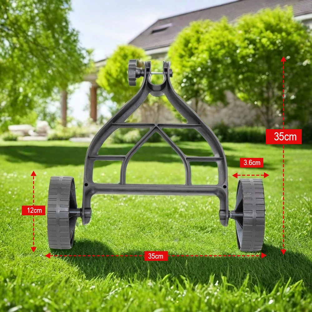 Universal Adjustable Lawn Mower Support Wheel Attachment Garden Grass Trimmer Detachable Auxiliary Wheel Quick Change Power Tool