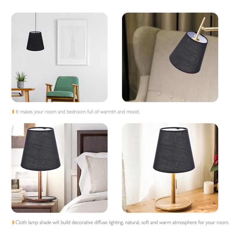 Cubierta de lámpara de tela, accesorio de lámpara de pared, cubierta antipolvo, pantalla de tela, accesorios de iluminación, 1 ud.