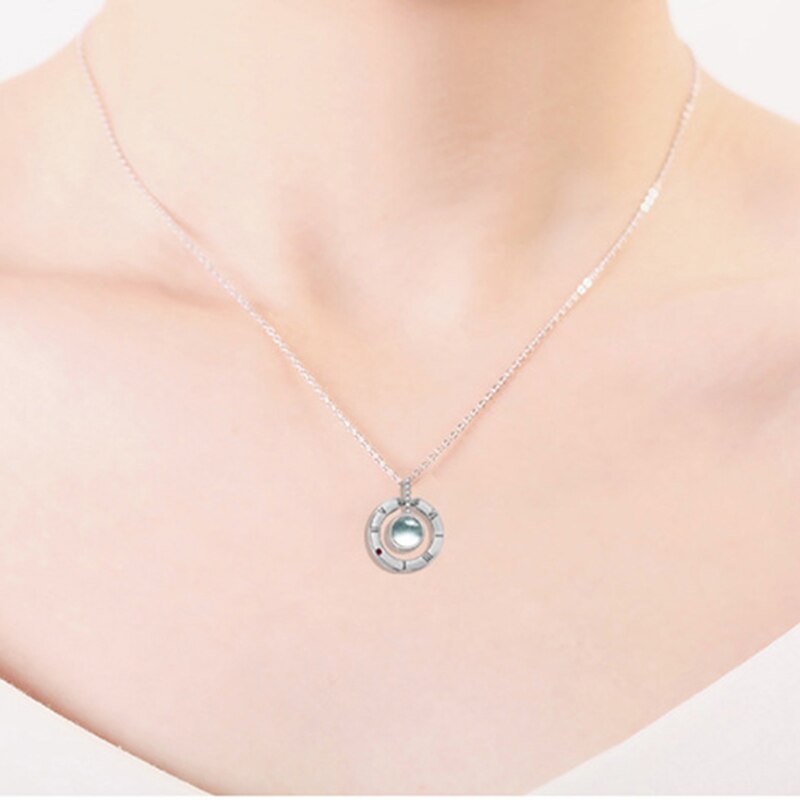 Rose Goud 100 Talen I Love U Projectie Hanger Ketting Voor Vrouwen Sieraden Liefde Geheugen Bruiloft Ketting Valentijnsdag