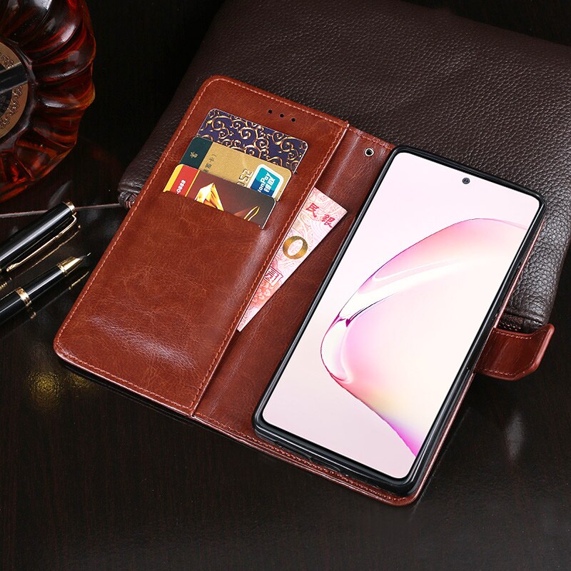 Funda de cuero con tapa para Samsung Note 10 Lite, accesorios para teléfono Samsung Galaxy Note 10 Lite N770F