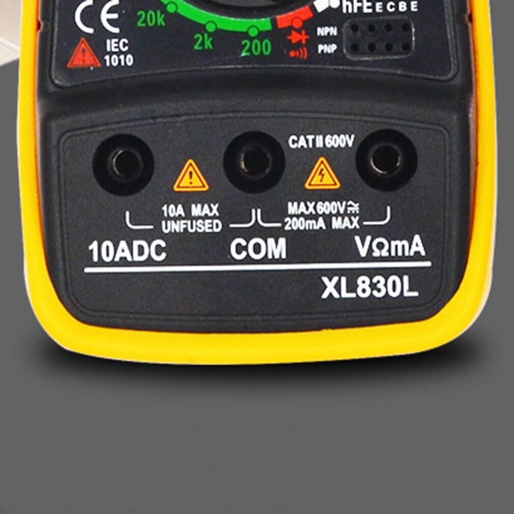 Digital Multimeter Xl830l Portable High Precision Digital Display Universal Strap Backlight Electric Multifunction Meter