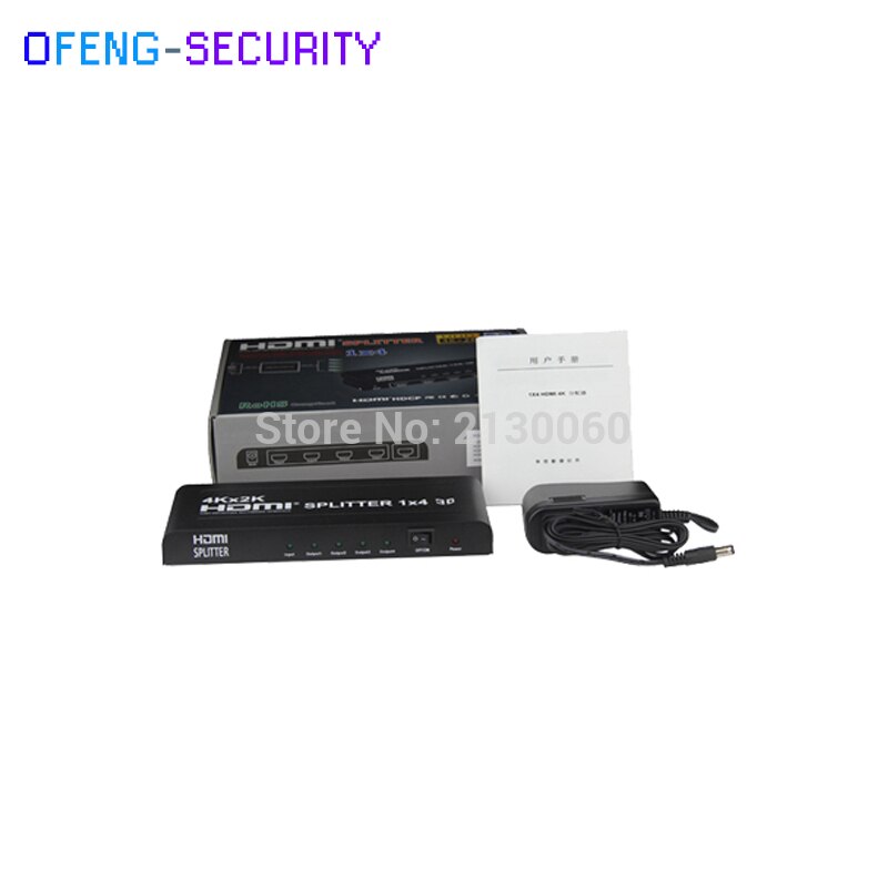 HDMI Splitter 1X4 , HDMI Splitter--V1.4 ,4KX2K, 3D