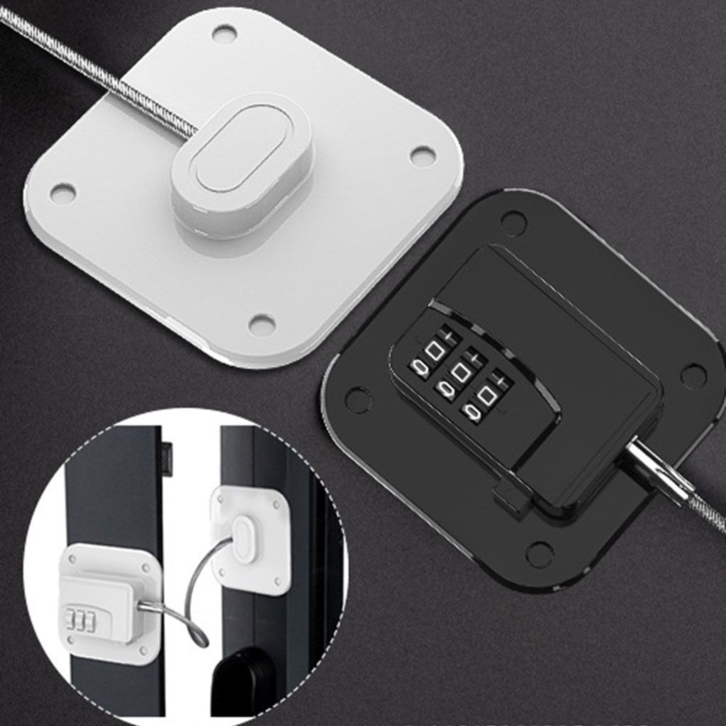 1Pc Baby Veiligheid Kabinet Sloten Schuiven Kast Deursloten Baby Veiligheid Koelkast Slot Met Sleutels Of Codeslot