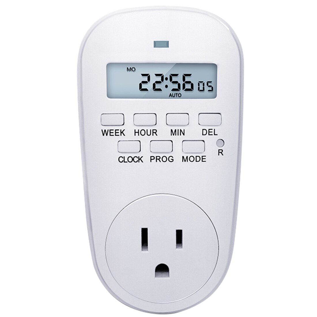 Digital Timer Switch Energy Saving Adjustable Programmable Setting of Clock/ On/ Off Time EU /US/ UK Plug Kitchen Timer Socket: US Plug