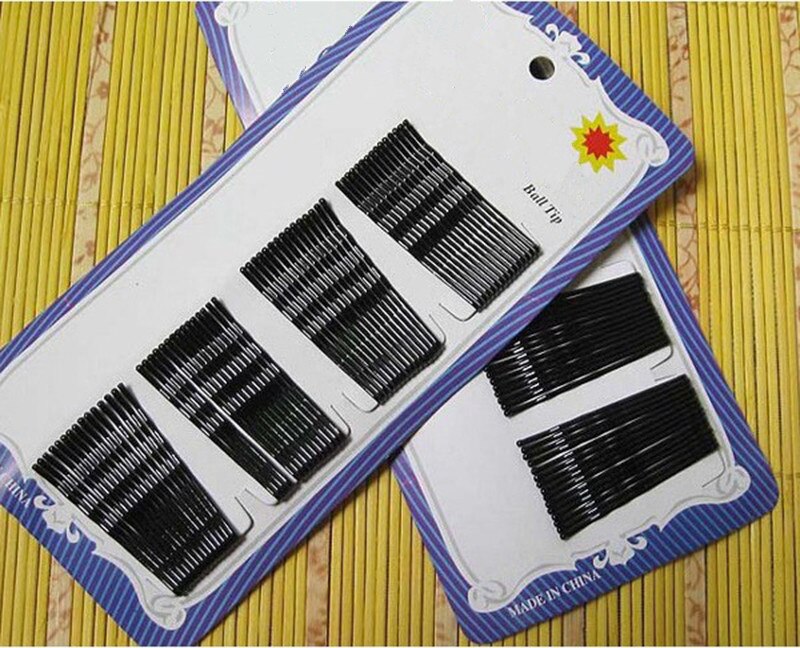 1/10/60/100 Pcs/lot Baby Hair Snap Clips Accessories For Women Black Hairgrips Barrettes Head Hairpins: 60pcs