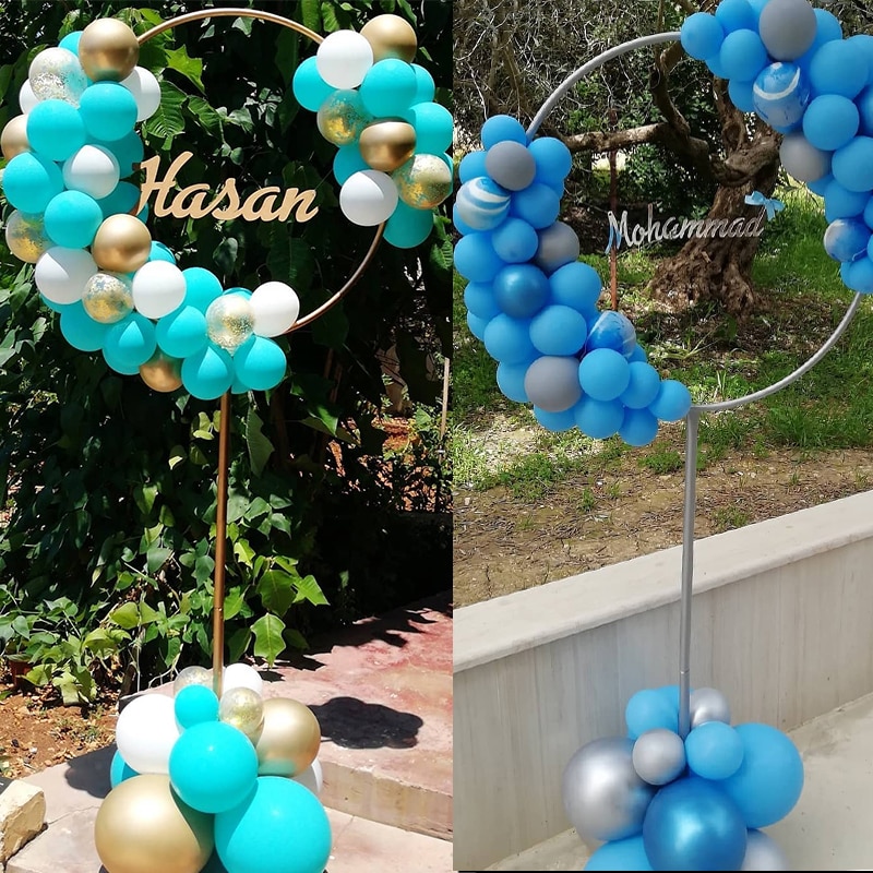 2 sæt plastik stativ bryllup dekorationer & fødselsdagsfest dekoration til ballon krans forsyninger cirkel rund stativ baby shower buer