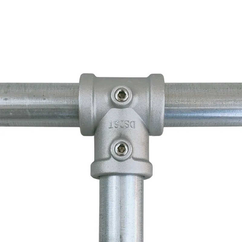 Conector de aleación de aluminio, Base en T de codo, accesorio plano tridimensional, sujetador de conexión, piezas de estante de tubo de acero de 20mm