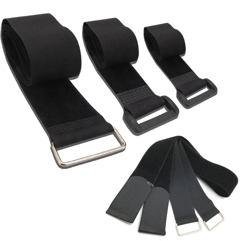 100cm*5cm velcro nylon lastremme skralde bælte bagageholder fastgørelse stropper motorcykel bil udendørs campingtasker magisk velcro