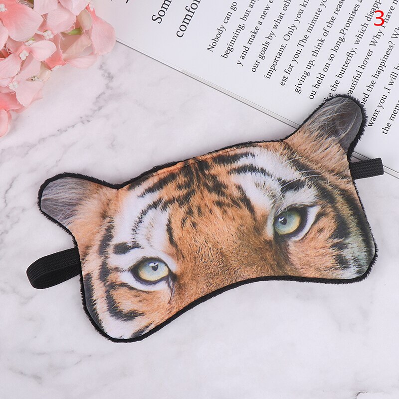 Katoen 3D Stereo Dier Slaap Oogmasker Slaapmasker Eye Cover Band Sleep Aid