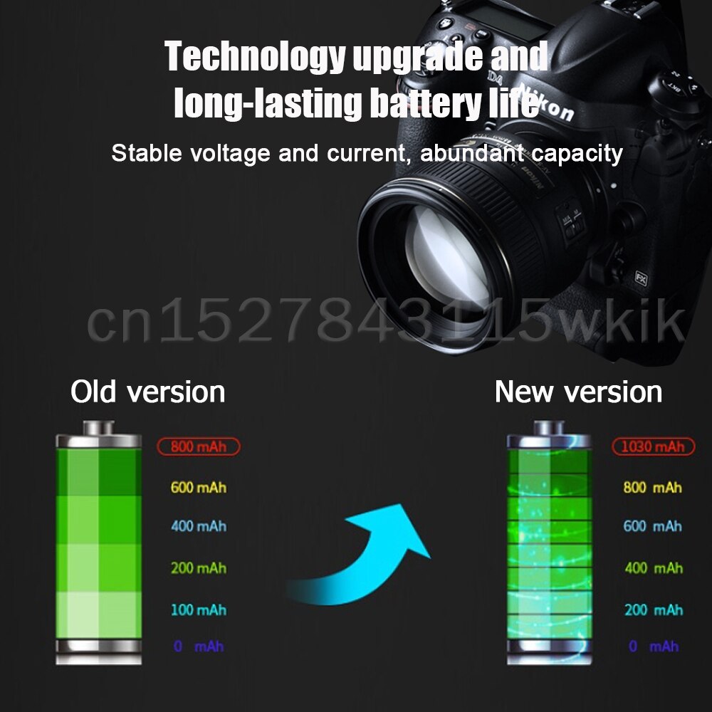 7.4V 1030Mah EN-EL14 EN-EL14A ENEL14 Camera Accu Voor Nikon D5300 D5200 D5100 D3200 D3100 D3300 P7000 P7100 p2100 P7700