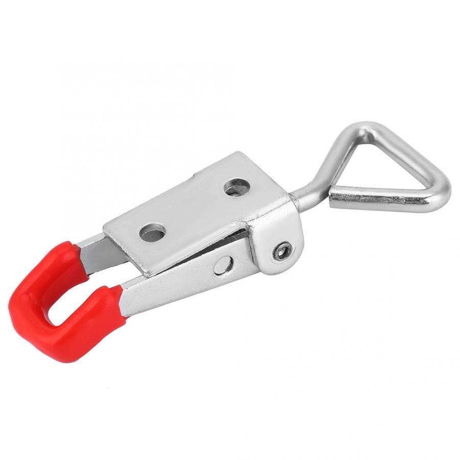 304 Stainless Steel Toggle Latch Catch Buckle Hasp Adjustable Toggle Clamp Cabinet Tool Boxes Lever Handle Lock Hardware
