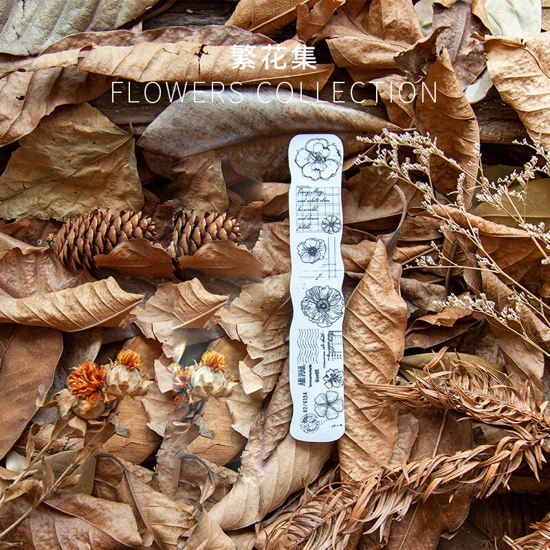 Vintage eucalyptus champignon skov blomst svamp klart stempel til scrapbooking album diy håndværk dekoration gummistempel: G