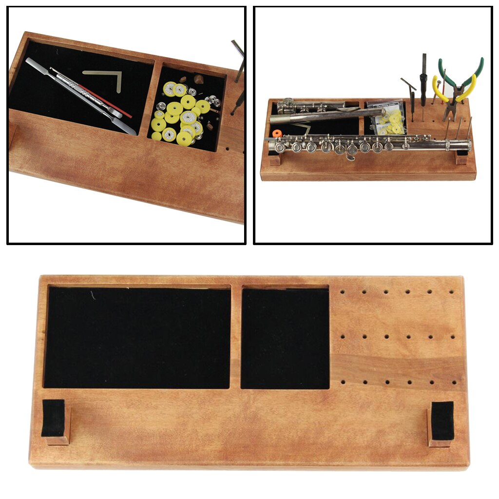 Muziekinstrument Reparatie Tool Houder Sleutel Rack Hout Tool Box Organzier Plank