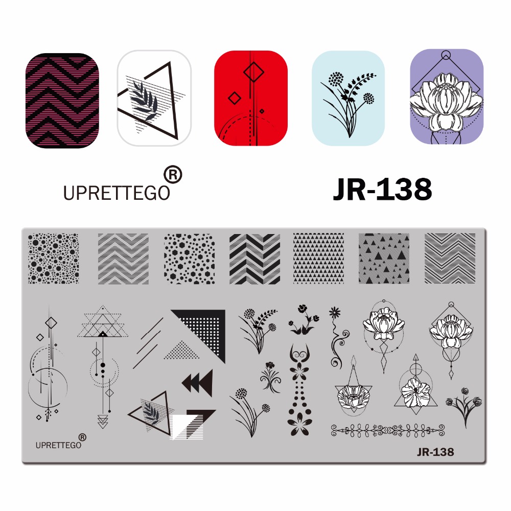 Stainless Steel Stamping Plate Template Xmas Dot Geometric Flower Bird Owl Pigeon Vintage Alphabet Nail Tool JR131-140