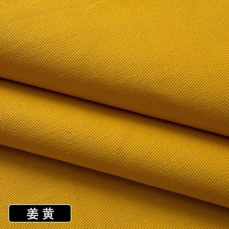 Pantalones de tela de sarga de Color sólido con tarjeta de hilo de algodón puro de 150cm * 50cm, gabardina, ropa, Camisa de algodón lavada, tela gruesa: 007