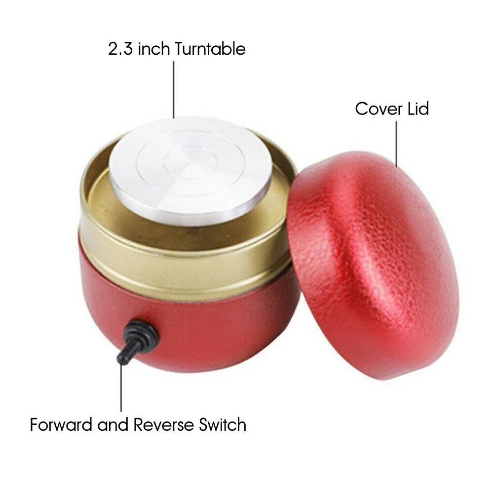 Mini Pottery Wheel Electric Wheel Diy Craft Ceramic Clay Tool Clay Machine For Tray Adult Children Ceramic Art
