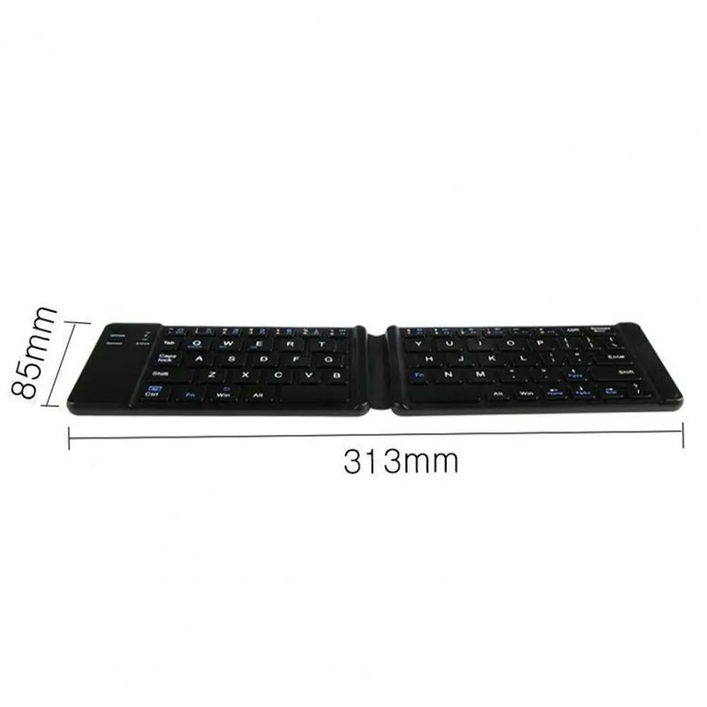 Teclado plegable inalámbrico Teclado Bluetooth plegable recargable para iPad IOS/Android/Windows Tablet