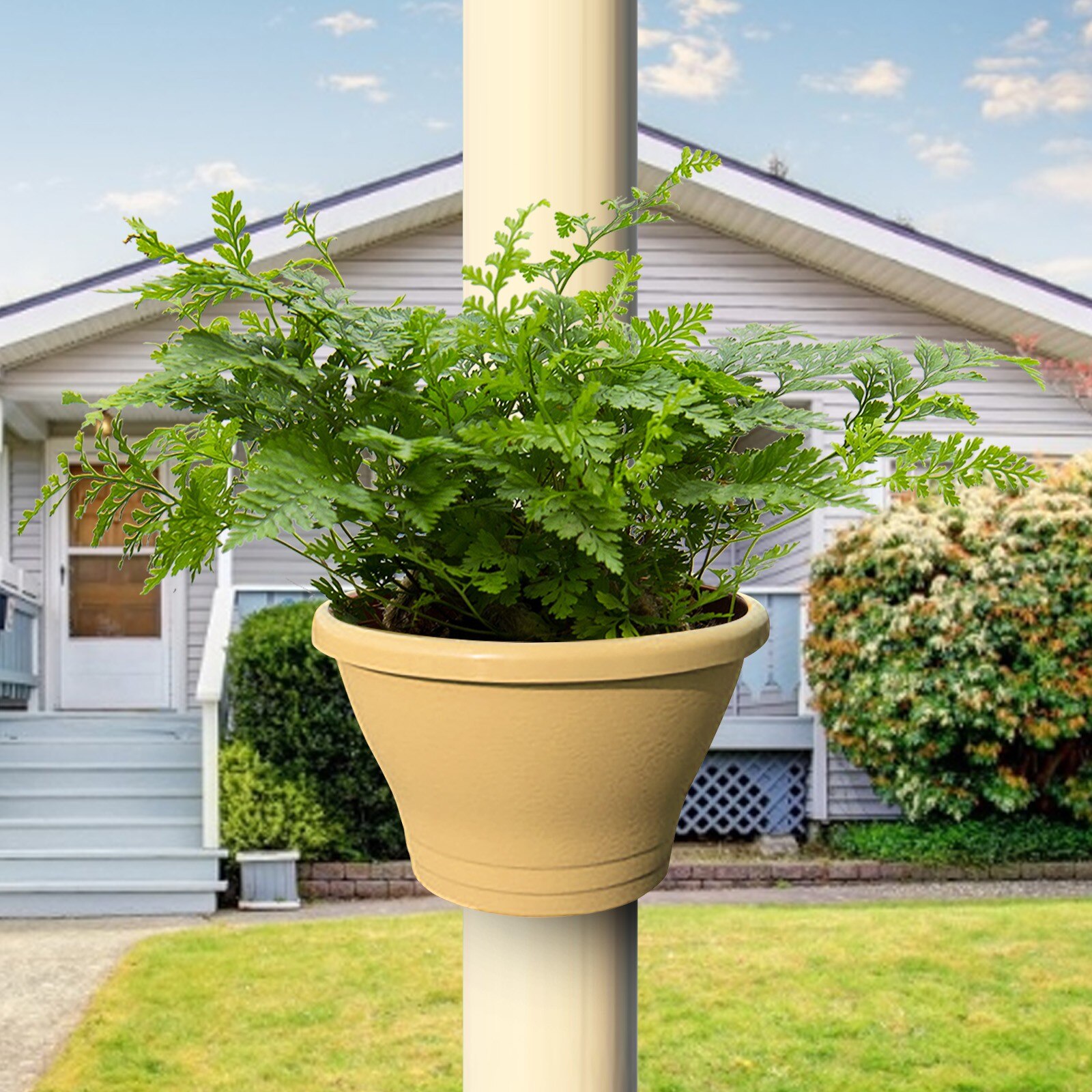 Unique Gutter Downspout Garden Flower Pot Drain Pipe Flower Plant Pots Tubs Drain Pipe Garden Planters Hung On The Balcon #TD: A