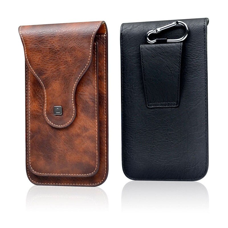 Universal- Leder Halfter Gürtel fallen praktisch Tasche Für iPhone 12 fallen Dual Tasche Männer Taille Tasche Geldbörse Für Alle sterben meisten praktisch Modelle