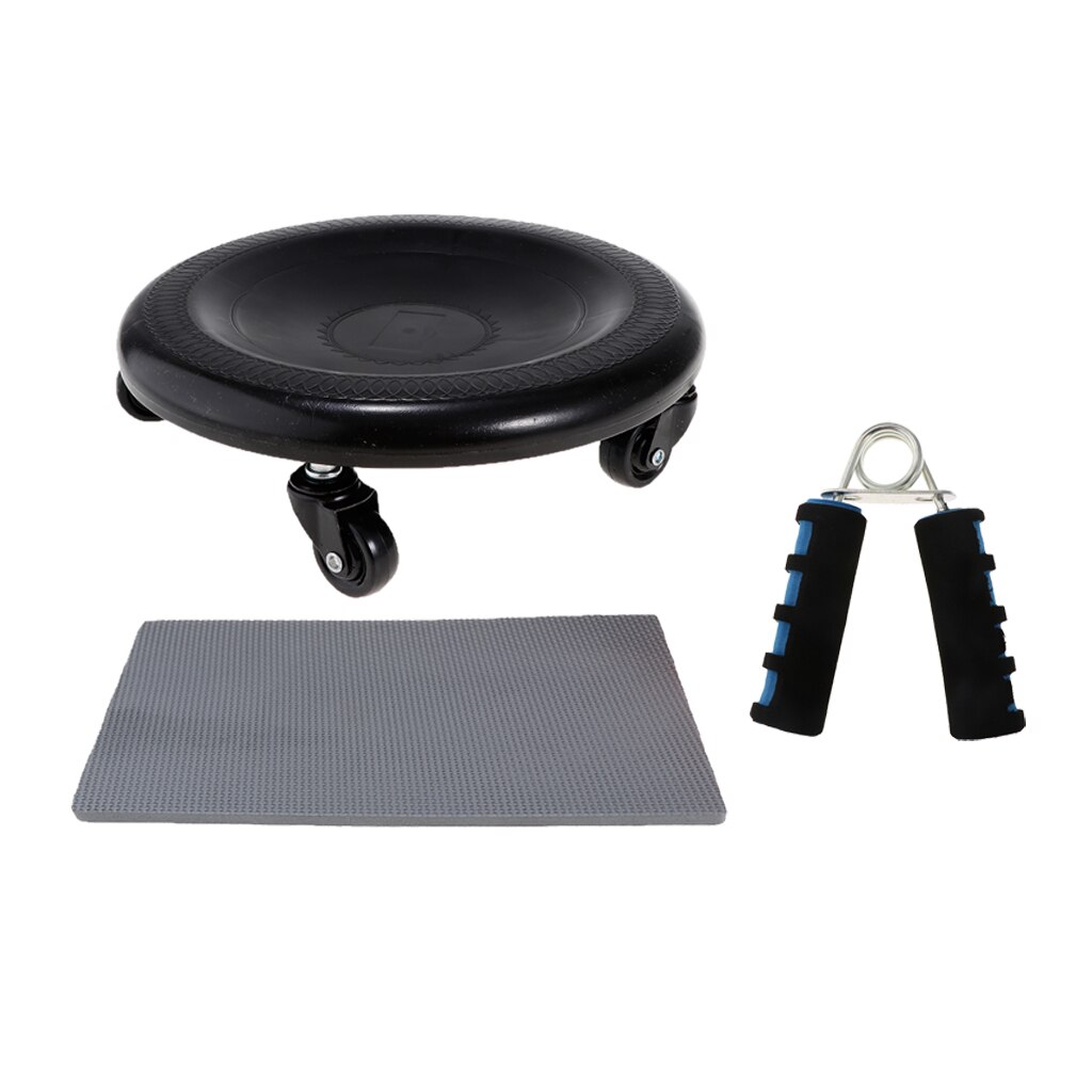 Abdominal Wheel Roller Workout AB Muscle Exerciser & Hand Gripper Strengthener for Home Office Gym Fitness