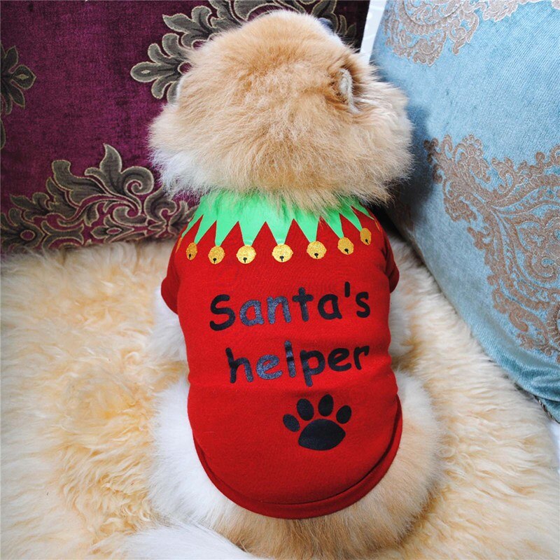 Roupas para animais de estimação roupas de algodão t camisa filhote de cachorro traje para cães pequenos desenhos animados t camisa para filhote de cachorro