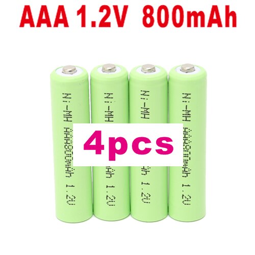 Aaa Oplaadbare Batterij Aaa 1.2V Batterijen 800 Mah Ni-Mh Batteies Oplaadbare Batterijen Voor Afstandsbediening Speelgoed (4 pcs-40 Pcs): 4 pcs