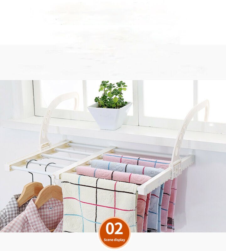 Étagère suspendue de balcon de maison | Étagère de séchage de chaussures multifonctionnelle réglable pour la maison, porte-vêtements