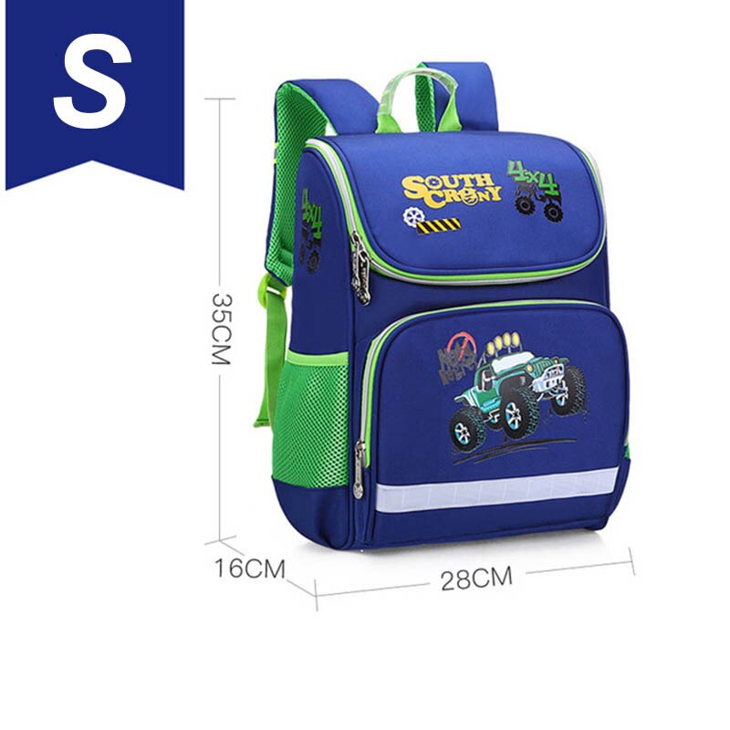 Kinderen Rugzakken School Tassen Voor Meisjes Vlinder Afdrukken Waterdichte Leuke Student Schooltassen: small size blue