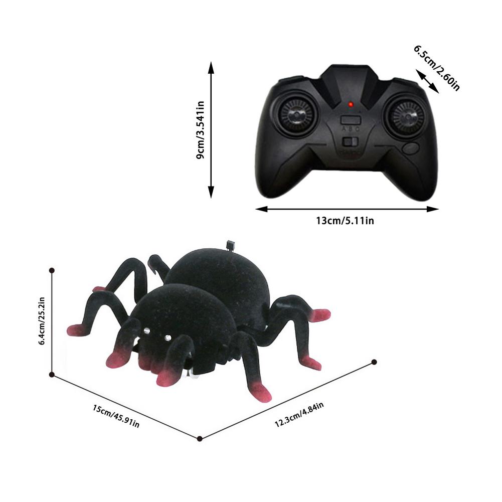 Wall Climbing Spider Race Car Remote Control Remote Control Soft Scary Plush Wall Climbing Spider Race Car For Kids