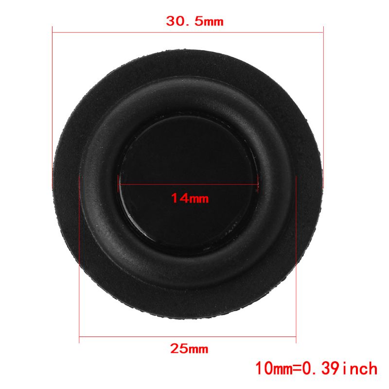 2PCS Bass Radiator Woofer Vibration Membrane Passive Speaker Subwoofer DIY Home Theater Repair Kit: 30mm